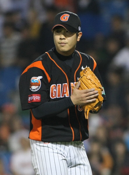 김성배선수의 역투모습